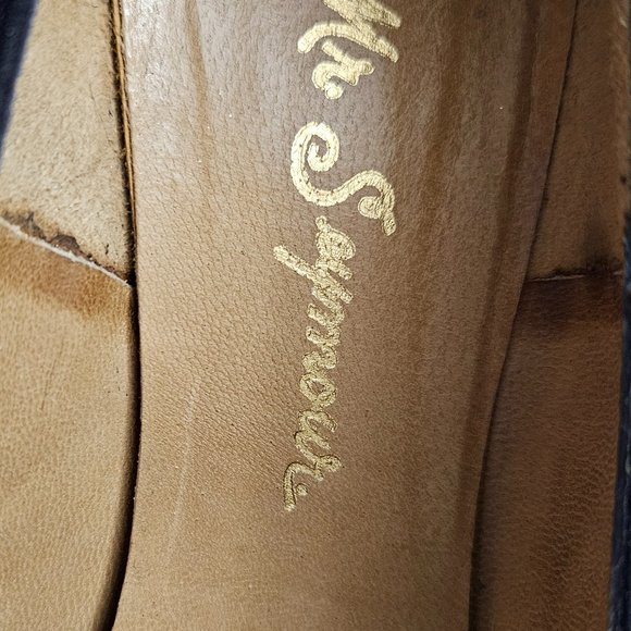 DONATED: Mr. Seymour Women's Navy Suede High Heels - Made in Spain Size 8 B - Picture 8 of 16